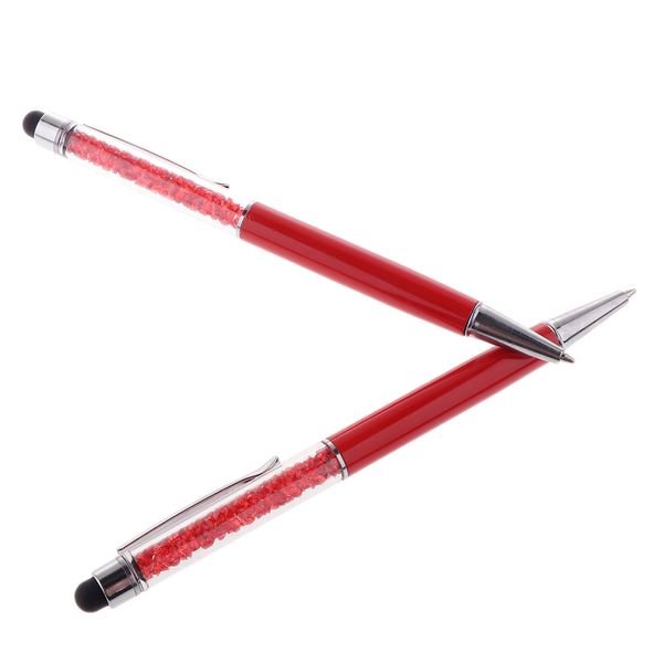 

2 packs rhinestone ballpoint stylus universal touch screen capacitive pens
