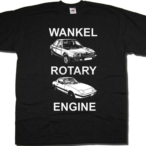 

wankel rotary engine t shirt cult automotive classic car mazda ro80 rx7 fab