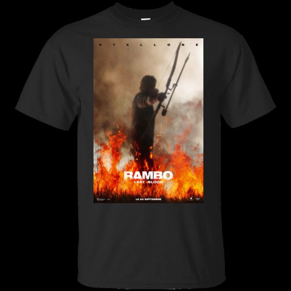 

last blood (2019) black t-shirt m-xxxl plus size clothing tee shirt