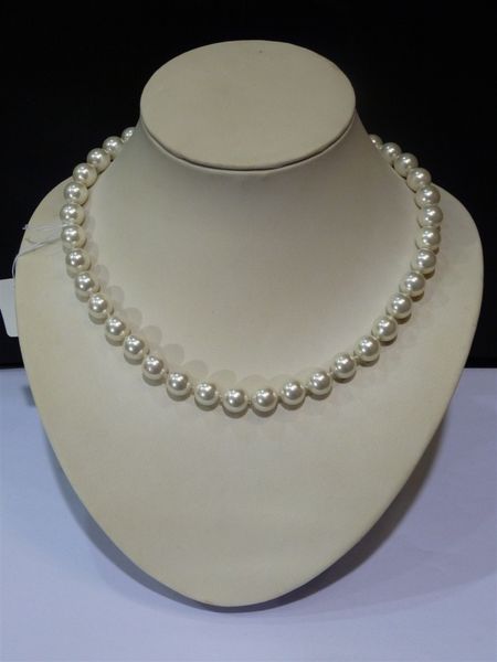 

collier halsketten большой свитер цепи золотой партии женщин многоцветный eal 10мм mix черный белый серый south sea shell pearl ожерелье, Silver