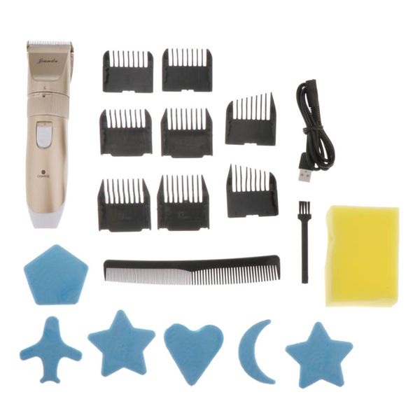 

профессиональные машинки для стрижки волос soundless, электрический barber триммер, cordless и низкий уровень шума уход набор для домашнего