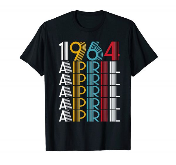 

april 1964 retro classic vintage t-shirt 55th birthday gift