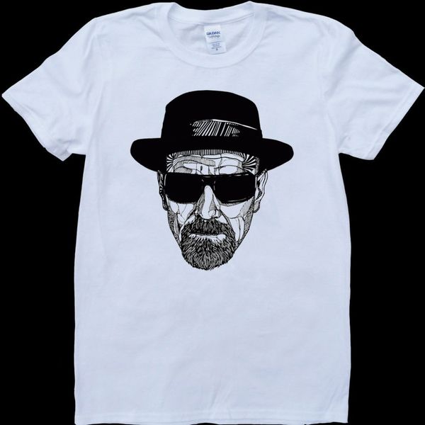 

2019 new summer fashion men t shirt breaking bad walter white white, custom made t-shirt t shirt