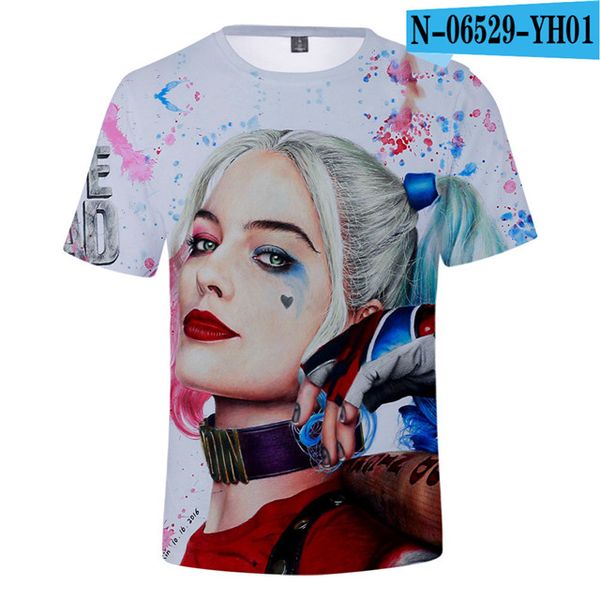 

birds of prey cosplay costume joker suicide squad 2 superhero brand 3d print shirts harajuku anime kawaii men clothing