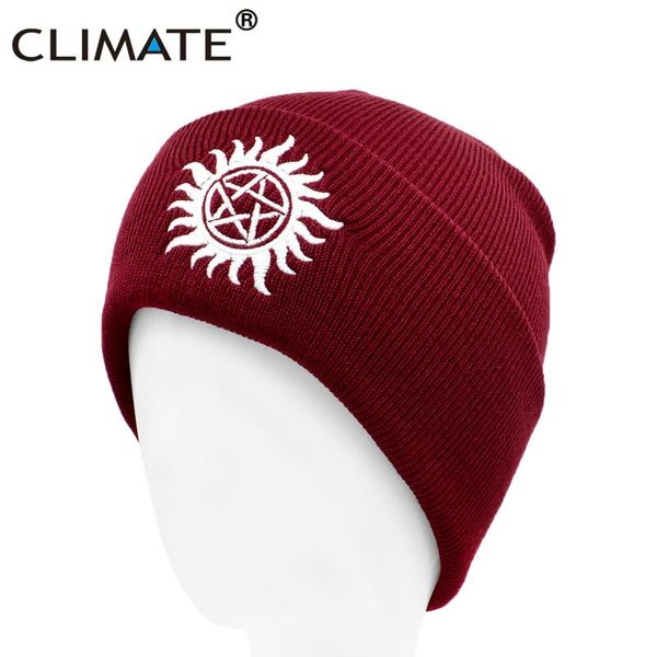 

climate men warm beanie five-pointed star hat sun beanies winter warm black hat knit hip hop beanie black caps for men women