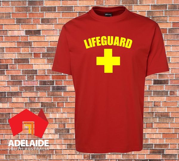 

2019 новых летней мода мужской майки спасатель футболка beach life saver костюмированный костюм повседневная футболка