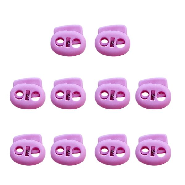 

10pcs dual hole plastic shock cord end ser paracord round ball toggle lock ends for 5mm cord