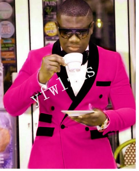 

handsome velveteen groomsmen double-breasted wedding groom tuxedos men suits wedding/prom/dinner man blazer(jacket+tie+pants) t221, Black;gray