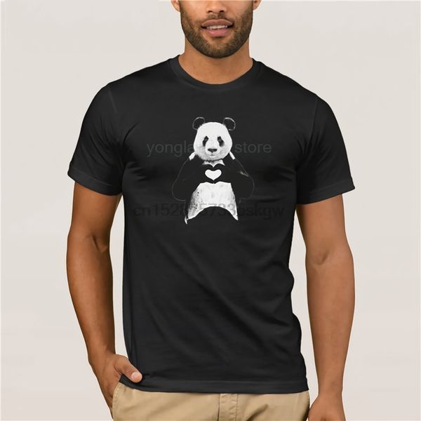 

fashion men t shirt love panda t shirt