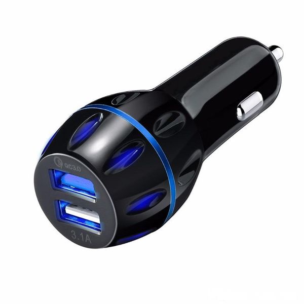 

2019 new qc 3.0 vehicle charging quick and qualcomm dual usb qc 3.0 3.1a halo vehicle charger cigarette lighter