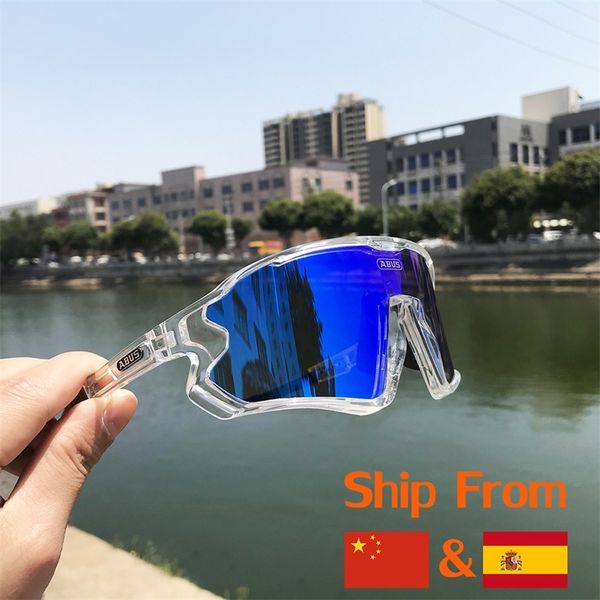 

5 lens polarized outdoor sports bike bicycle sunglasses gafas mtb cycling glasses eyewear peter goggles man, White;black