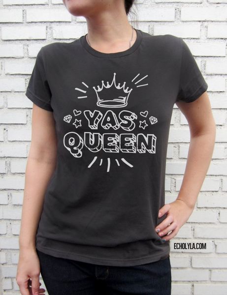 

yas queen - women smoke t-shirt screen printed men t shirt