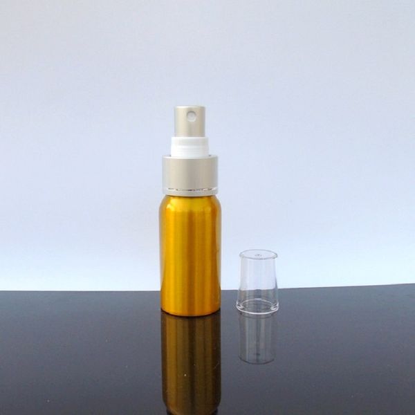 

portable aluminum bottle 30ml gold spray bottle 50ml refillable traveling vial 60ml empty cosmetic containers 80ml 100ml