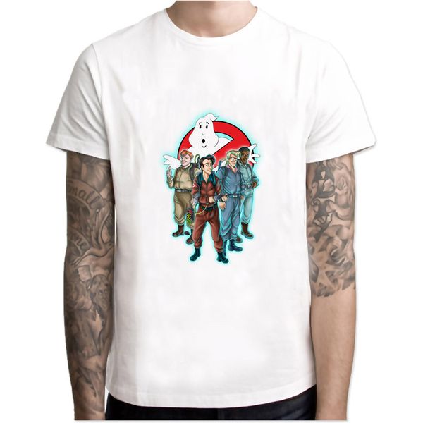 

ghostbusters men's white t-shirt for men 2020 new short sleeve casual tshirt tee 2020 new men's t shirt