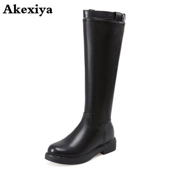 

boots women's fashion rain snow waterproof knee-high round toe water winter warm shoe non-slip rainboots, Black