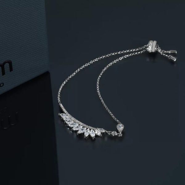 

2020 new fashion leaves design bracelets pendant irregular brand original bracelets women lady girl gift, Golden;silver