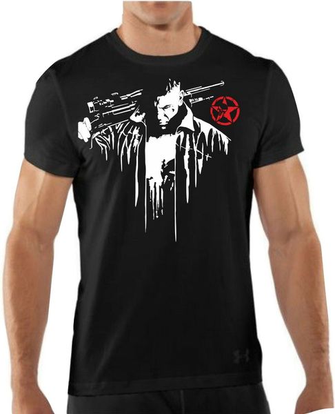 

2019 fashion t-shirt knit skull t-shirt fashion the punisher punisher skul tees
