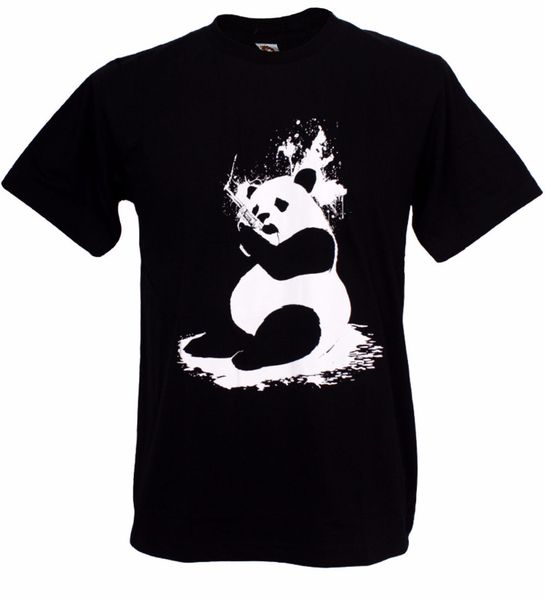 

2019 new tee shirts printing o neck t-shirt man funny panda blood hunter murder banksy pandaren world killer man t-shirt