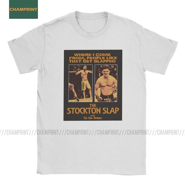 

nick diaz nate diaz the stockton slap t shirts men cotton t-shirts mma nate sport stockton brothers boxing tees short sleeve top
