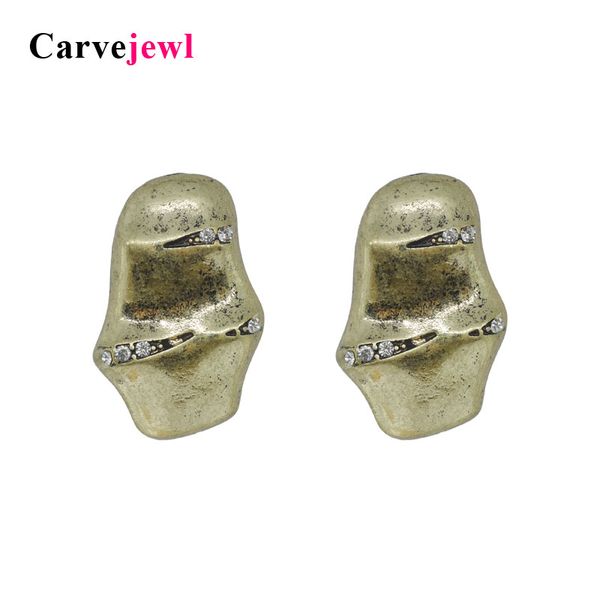 

stud carvejewl skull earrings for women jewelry anti gold silver colour crystal rhinestone girl gift fashion, Golden;silver
