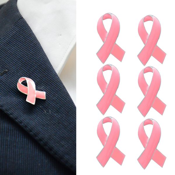 

6pcs breast cancer awareness броши знак для женщин броши pins, vintage брошь подарки для свадьбы / daily / день рождения, Gray