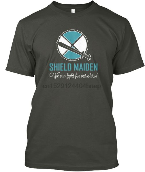 

щит maiden tee! - мы можем бороться за себя! популярная tagless тройник рубашка