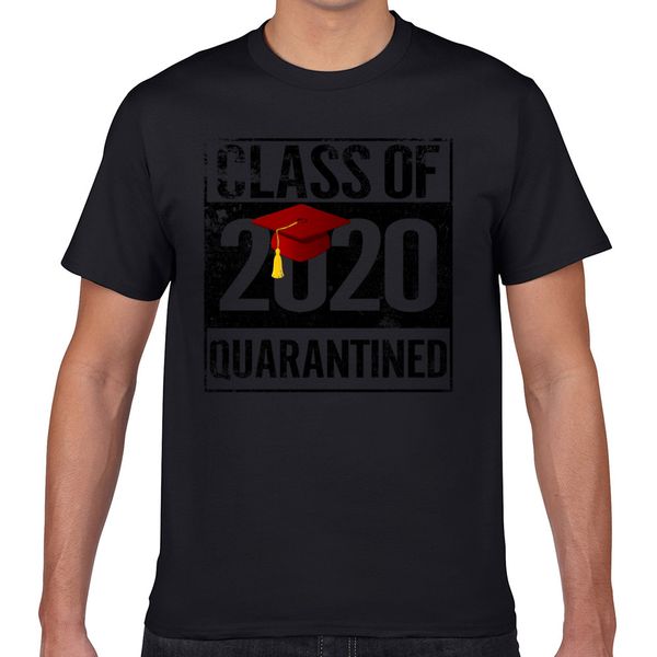

t shirt men class of 2020 quarantined o-neck vintage geek print male tshirt xxxl