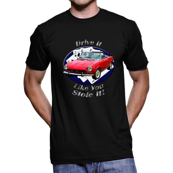 

fiat 124 spider drive it men`s dark t-shirt