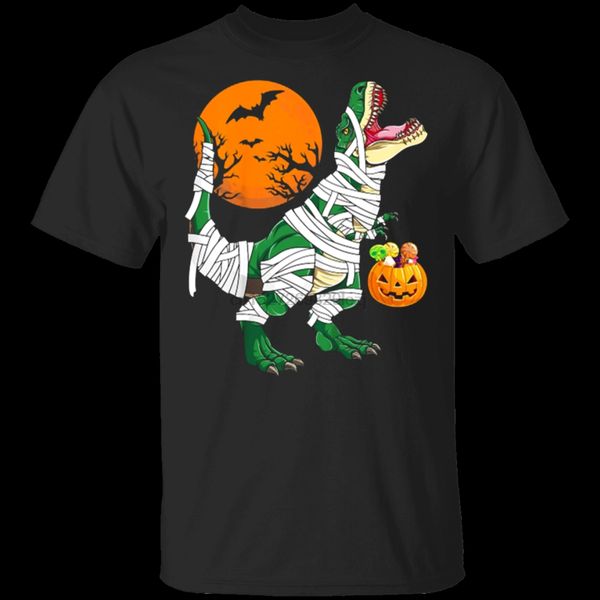 

mens dinosaur with pumpkin basket halloween moon halloween t shirt size m 3xl