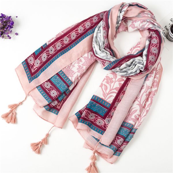 

элегантный кисточки женщин шаль шарф printed теплая осень шеи обертывания высокого качества хиджаб шарф большой бандана foulards, Blue;gray