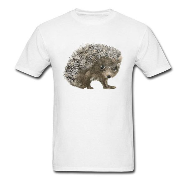 

прекрасный животных печати graphic t рубашка student смешной марсель маленький ежик tshirts круглый воротник природных игры топы тис