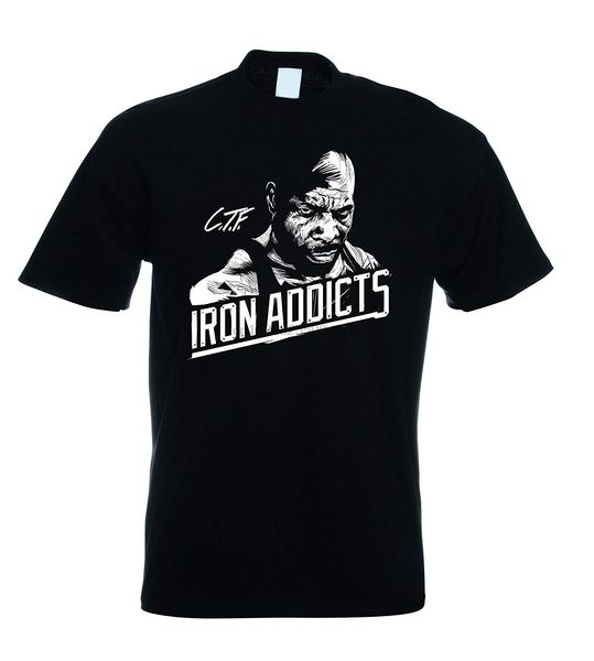 

ct fletcher iron addicts t shirt short sleeves cotton t shirt tee 2020 new men t-shirt plus size