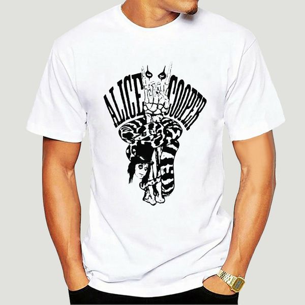 

alice cooper snakes skeleton hand heather grey t shirt new official merch fashion logo printing t shirts-1449a