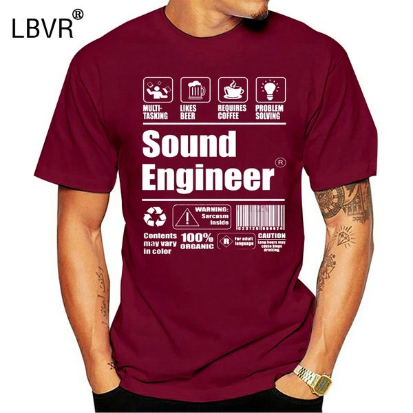 

men tshirt sound engineer t shirt(1) cool printed t-shirt tees top