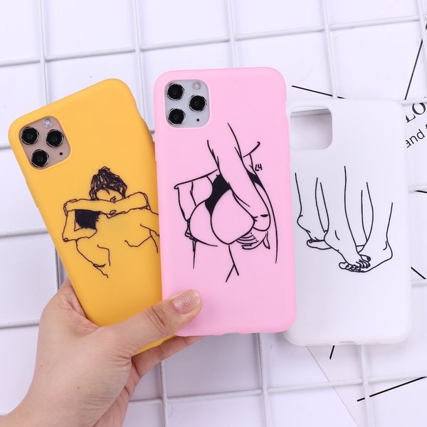 

iphone чехол новая модель подходит для iphone11pro 7 8p случай мобильного телефона sexy красоты xr защитные рукава tpu все включено se 2020