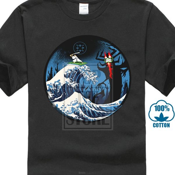 

t shirt samurai jack the great battle men pre cotton short sleeve tee shirts simple style men cool tshirt plus size