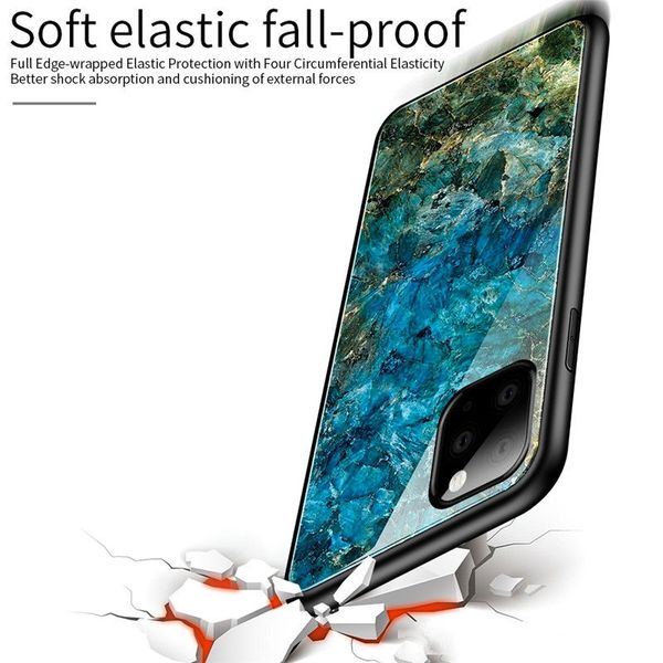 

gradient marble phone cases for iphone 11 max xs xr x 8 7 6 6s xs tempered glass hybrid hard back cover