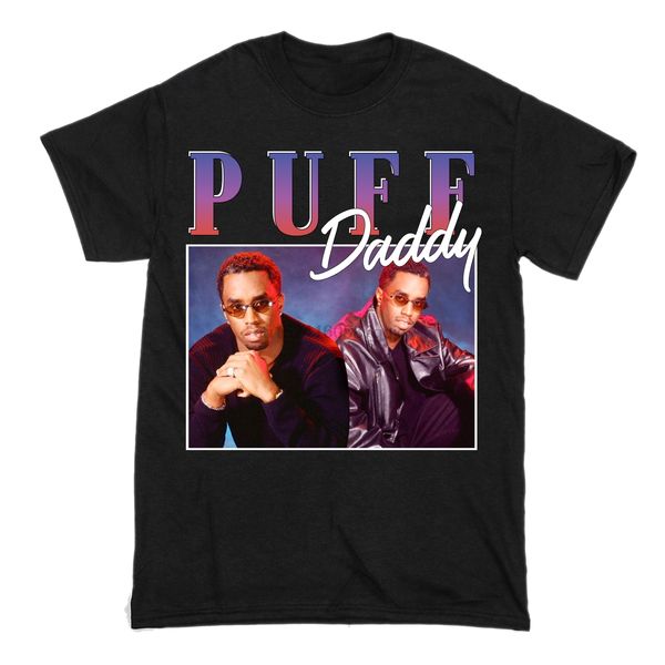 

мужчины футболка vintage puff daddy t-shirt женщины тенниска