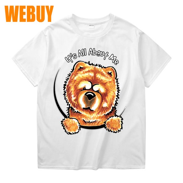 

harajuku stylish chow chow its all about me t shirt boy casual s-6xl camiseta new arrival sale