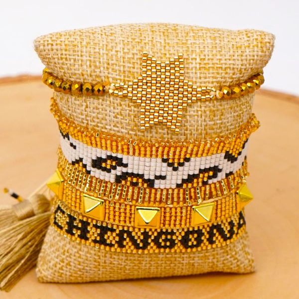 

grapes miyuki bracelet for women handmade star bracelets jewelry leopard print pattern femme armband pulseras mujer moda, Golden;silver