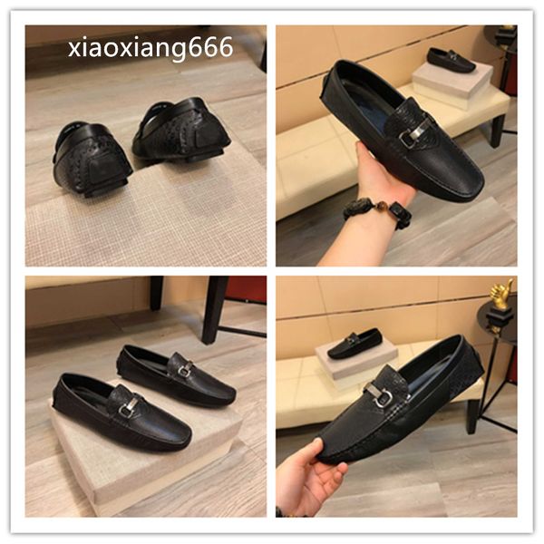 

new casual peas shoes high-quality workmanship upper imported calfskin fashion lazy design wear-resistant outsole must-have for trendy men, Black