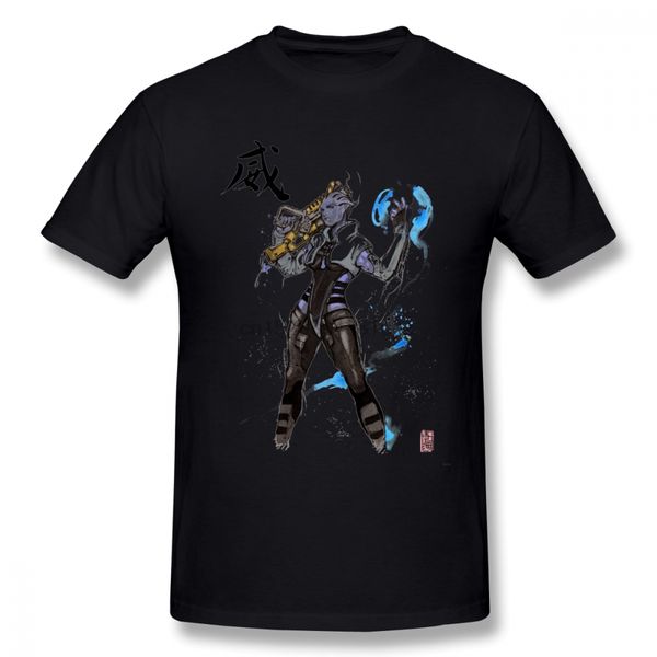 

aria t shirt aria from mass effect sumi and watercolor style t-shirt oversize man tee shirt printed cute streetwear tshirt