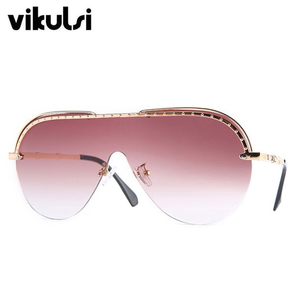 

sunglasses gold brown oversized men summer pilot sun glasses metal eyewear shades for women flat oculos uv400, White;black