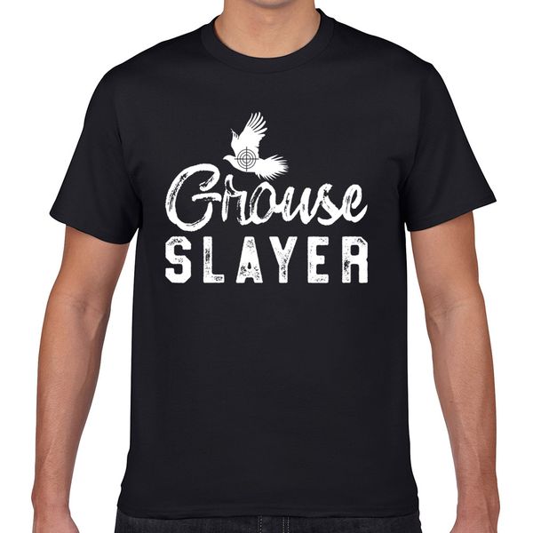 

t shirt men grouse funny pheasant bird hunter slay summer harajuku geek cotton male tshirt xxxl