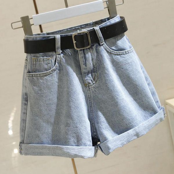 

High Waist Jean Shorts Women Summer Loose Casual Short Jeans New 2020 Korean Style All-match Ladies Denim Short Pants P579