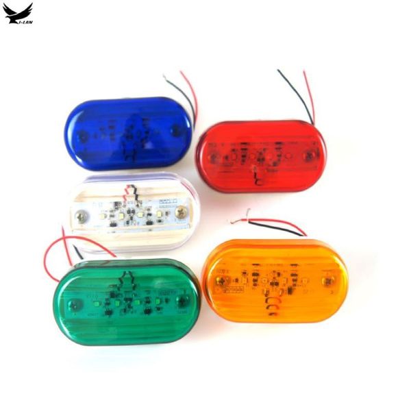 

yi-lan 1pair 12v side marker lights clearance rear light indicator turn signal lamp truck caravan trailer tractor van boat