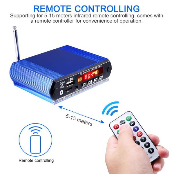 

hard wear resistant aluminum digital audio player 12v colorful screen new mp3 decoder car