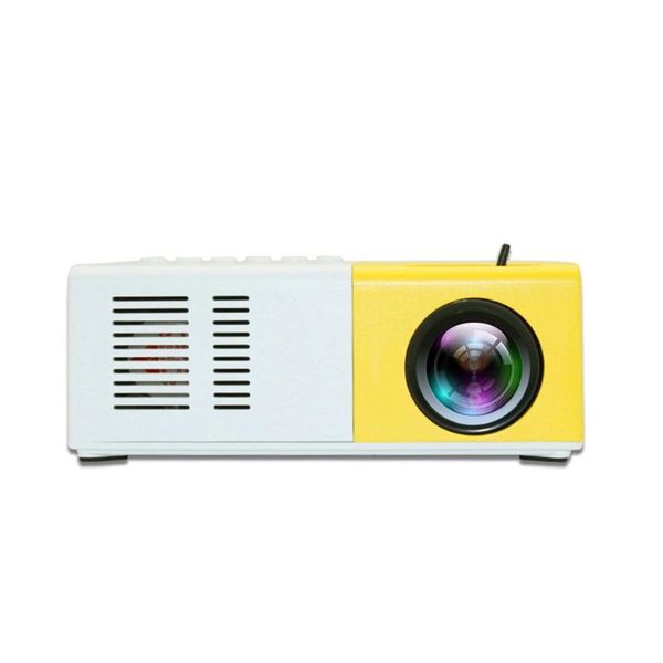 

yellow home mini projector machine led portable handheld projector supports high definition 1080p