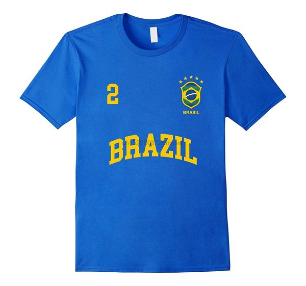 

new fashion summer paried tshirts brazil t-shirt number 2 brazilian soccerer team sporter shirt footballer t shirts for sale