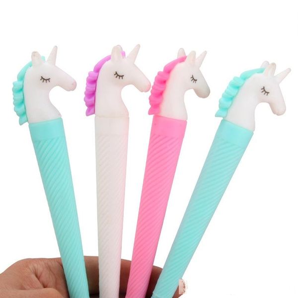 

new cartoon unicorn student writing gel pens school office supply children girl stationery toy ing